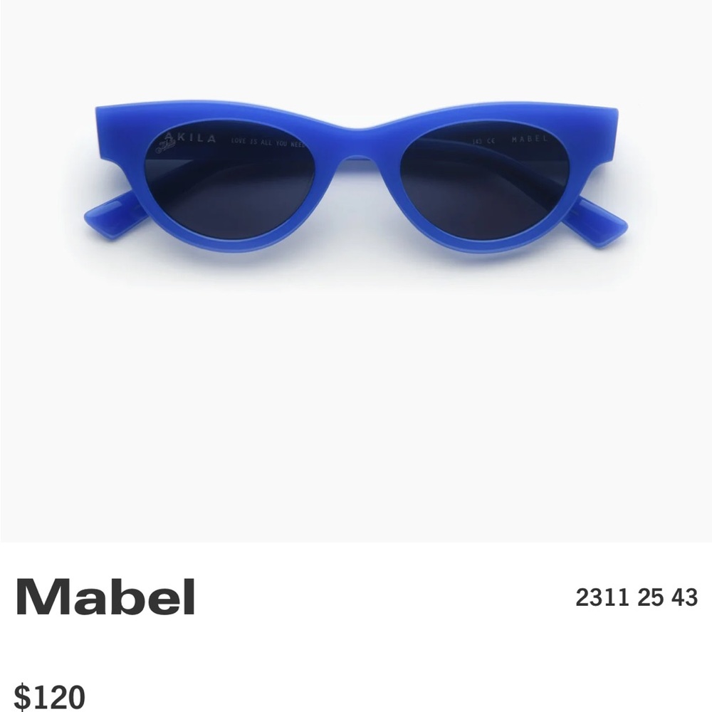 Akila blue Mabel sunglasses, like new